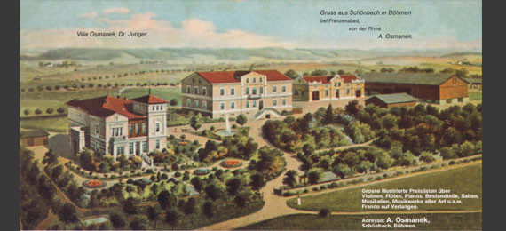 Alte Postkarte der Firma um 1930