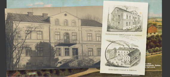 Zeichnung des Osmanek Gebäudes 1930