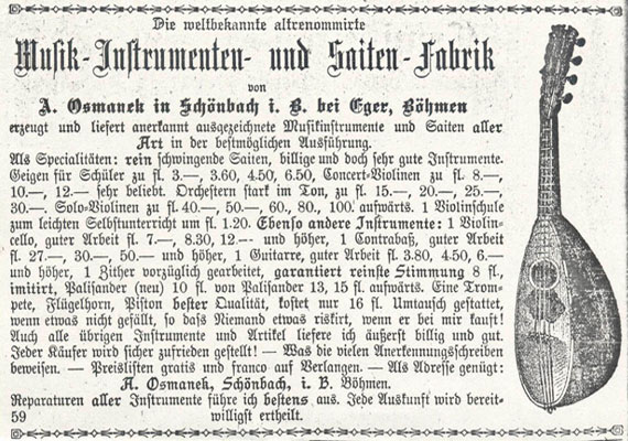 Zeitungsartikel A. Osmanek (1897)