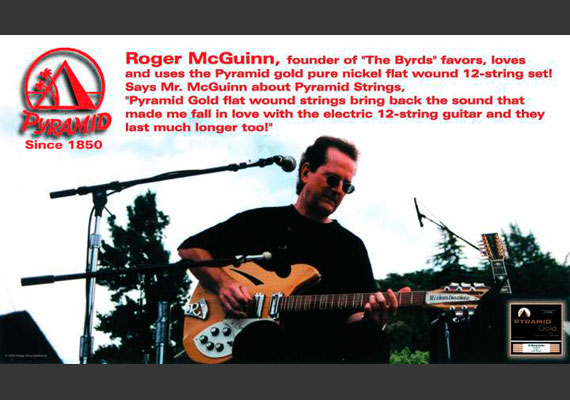Artikel Roger McGuinn - PYRAMID Gold Pure Nickel Flatwound 12-string set